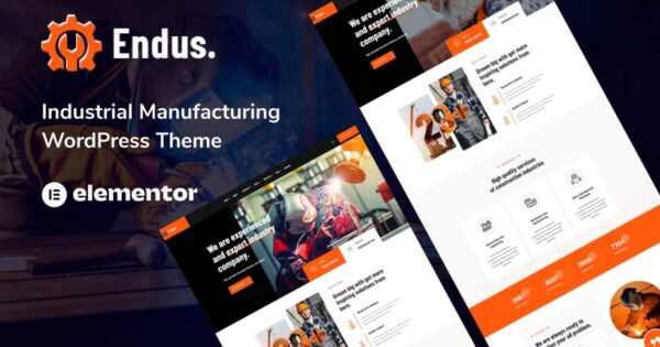 Endus – Industrial Manufacturing WordPress Theme