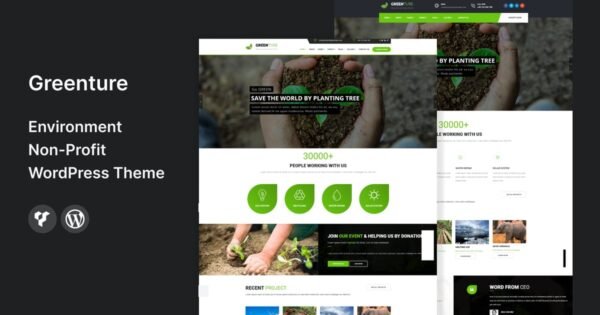 Greenture – Environment Non-Profit WordPress Theme