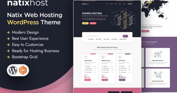 Natix | Web Hosting WordPress Theme