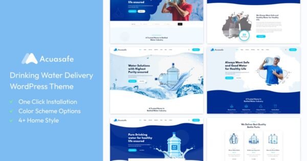 Acuasafe – Drinking Water Delivery WordPress Theme