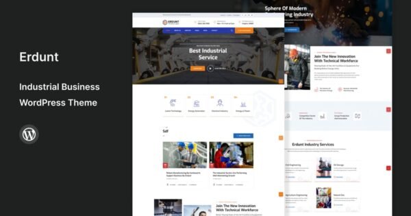 Erdunt – Industrial Business WordPress Theme