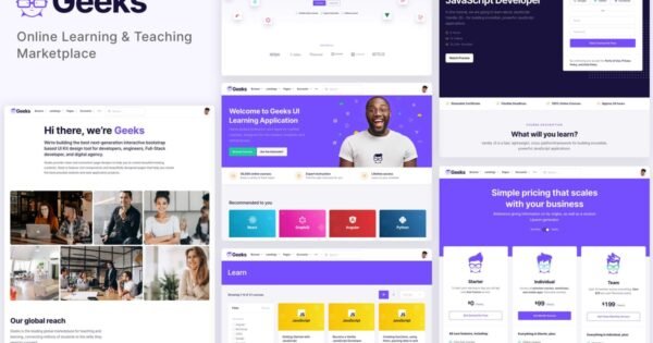 Geeks – Online Learning Marketplace WordPress Them