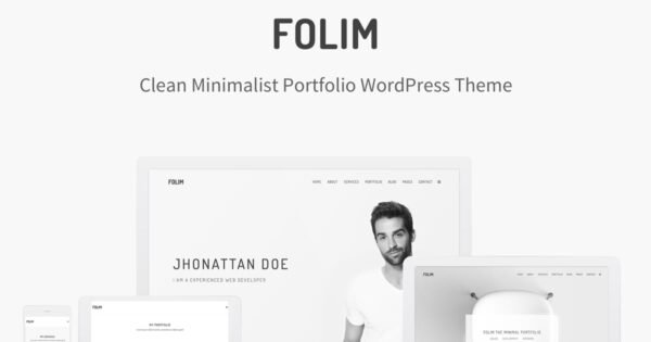 Folim – Clean Minimalist Portfolio WordPress Theme