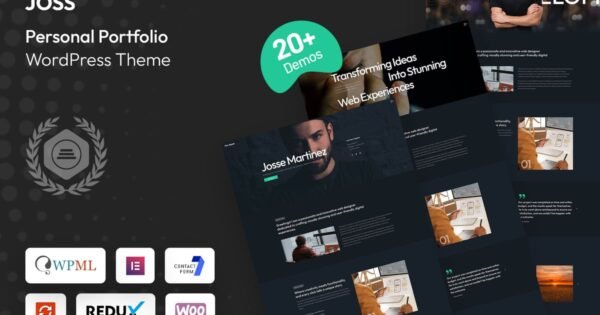 Joss – Personal Portfolio WordPress Theme
