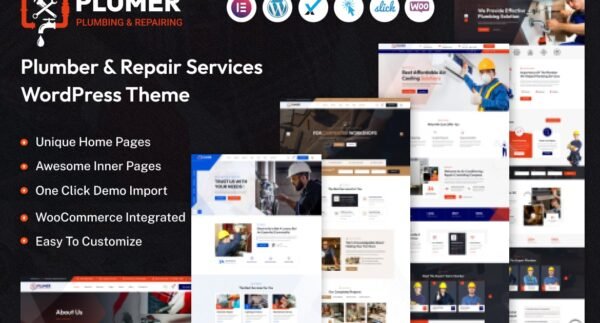 Plumer – Plumbing & Repair Services WordPress Them