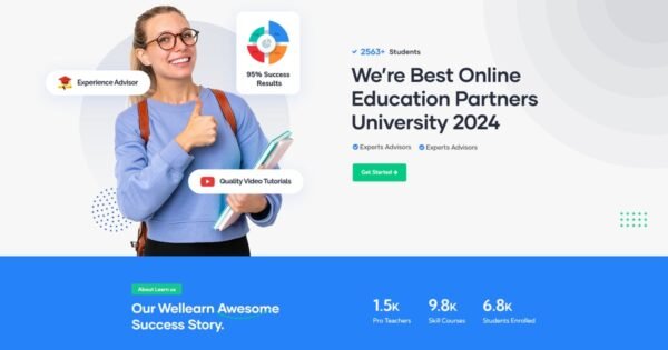 Wellearn – Online Learning WordPress Theme