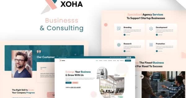 Xoha | Start-up Consulting WordPress Theme