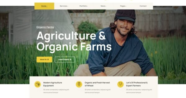 Orgarium – Agriculture & Organic WordPress Theme