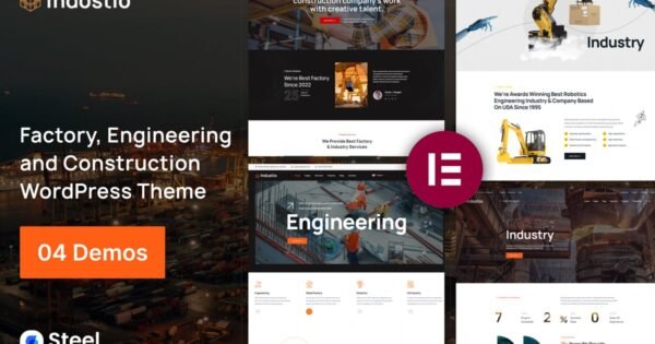 Indostio – Factory & Construction WordPress Theme
