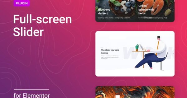 Full-screen Slider for Elementor