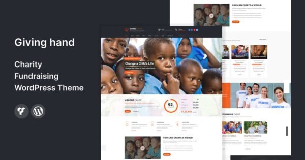 Giving hand – Charity/Fundraising WordPress Theme