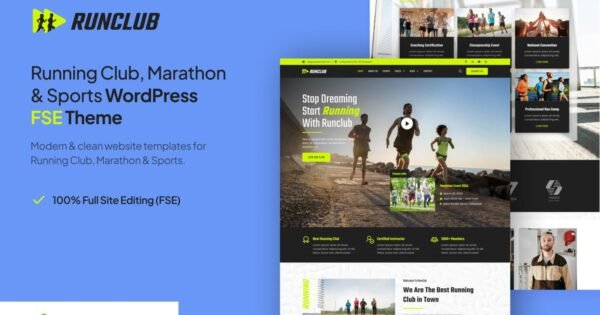 Runclub – Running Club, Marathon & Sports WP Theme