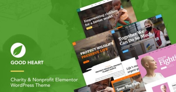 GoodHeart – Charity & Nonprofit Elementor WordPres