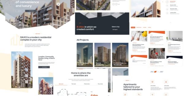 DAXX – Apartment Complex WordPress Theme