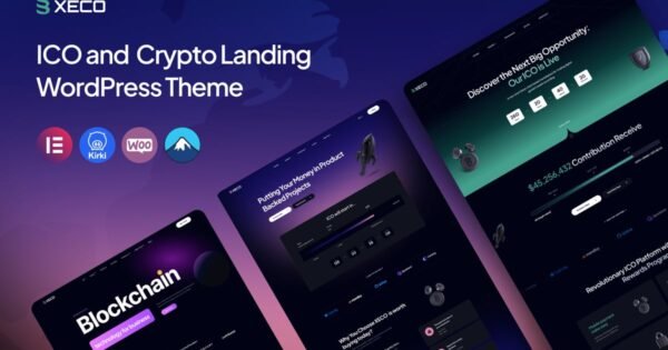 ICO & Crypto Landing WordPress Theme