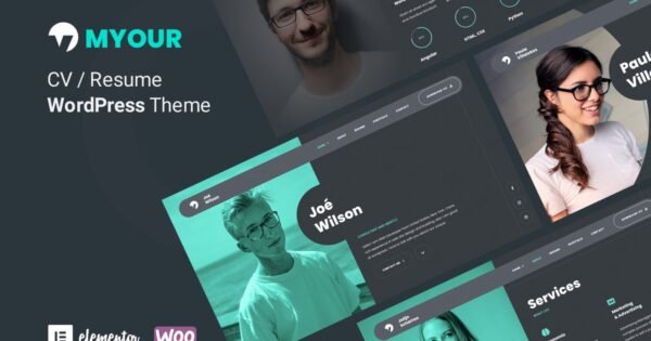 Myour – Personal Portfolio Resume WordPress Theme