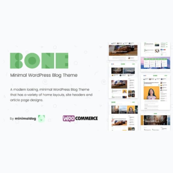 Bone – Minimal & Clean WordPress Blog Theme