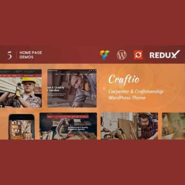 Craftio – Carpenter WordPress Theme