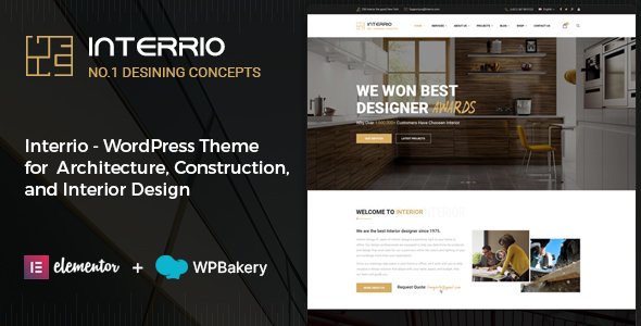 Download Interrio – WordPress Theme for Architecture and Interior ...