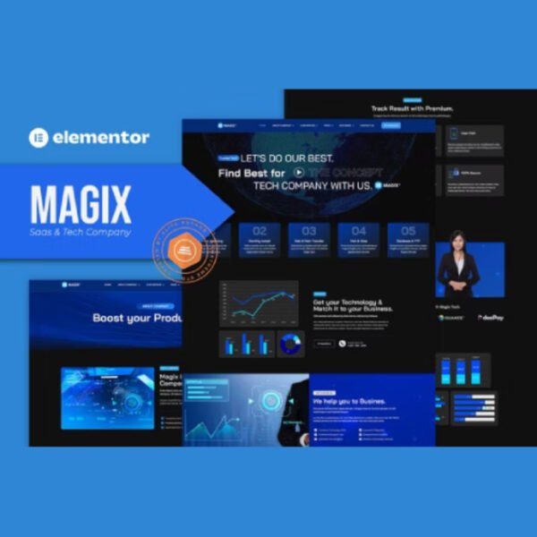 Magix – Saas & Tech Company Elementor Template Kit