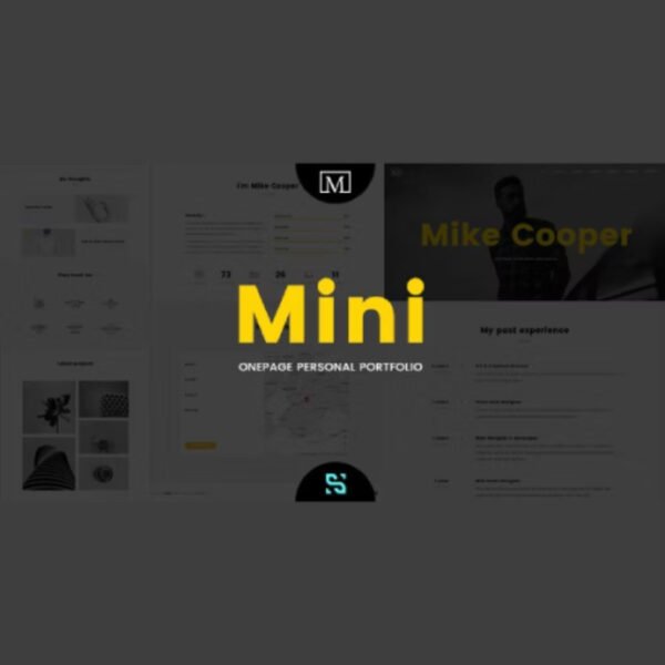 Mini – Onepage Personal Portfolio Theme