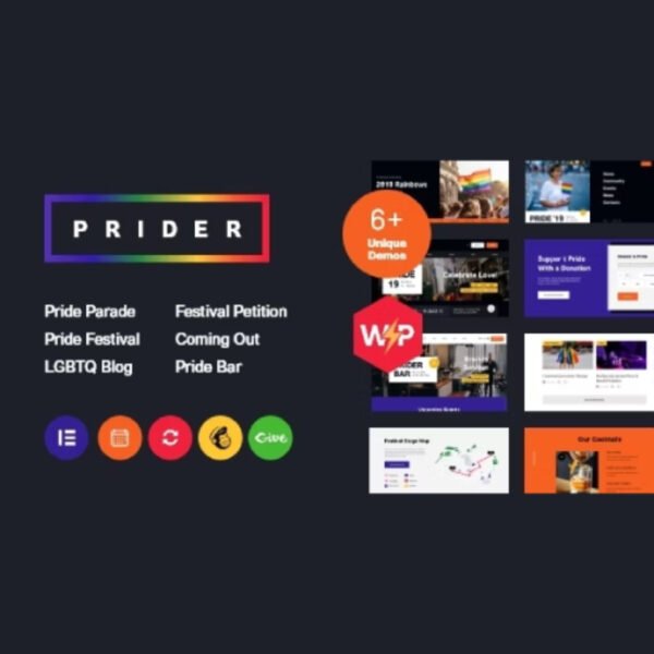 Prider – LGBT & Gay Rights Festival WordPress Theme + Bar