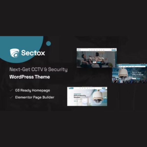 Sectox – CCTV & Security WordPress Theme