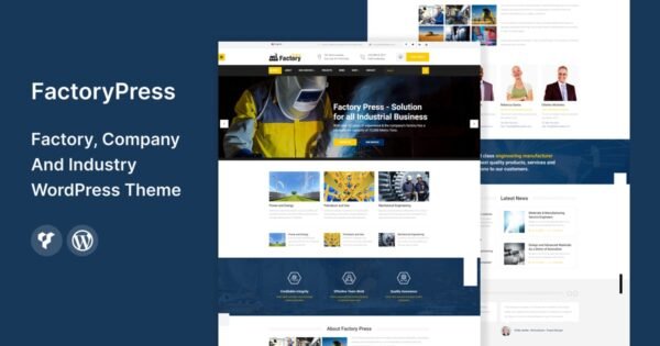 FactoryPress – Factory & Industry WordPress Theme