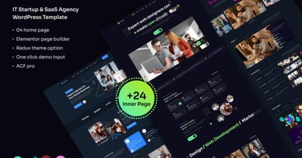 Insoand – IT Startup & SaaS Agency WordPress Theme