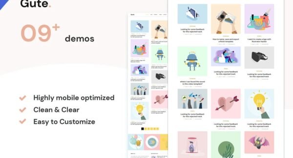 Gute | Minimalist Blog WordPress Theme