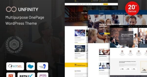 Unfinity – One Page WordPress Theme