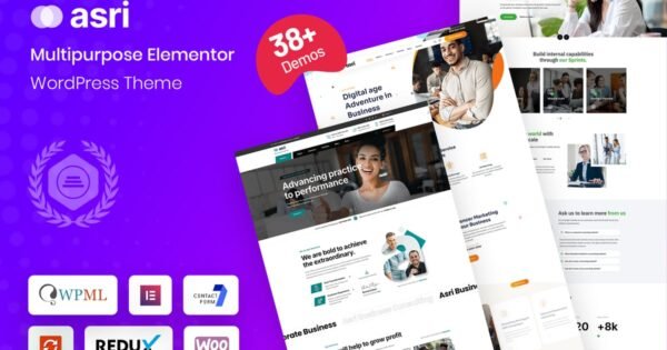 Asri – Multipurpose Elementor WordPress Theme