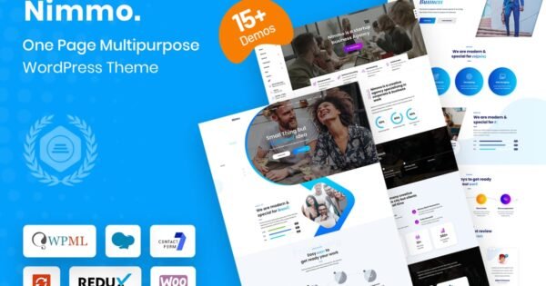 Nimmio – One Page WordPress Theme