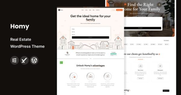 Homy – Real Estate WordPress Theme