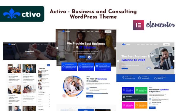 Activo – Business and Consulting WordPress Theme