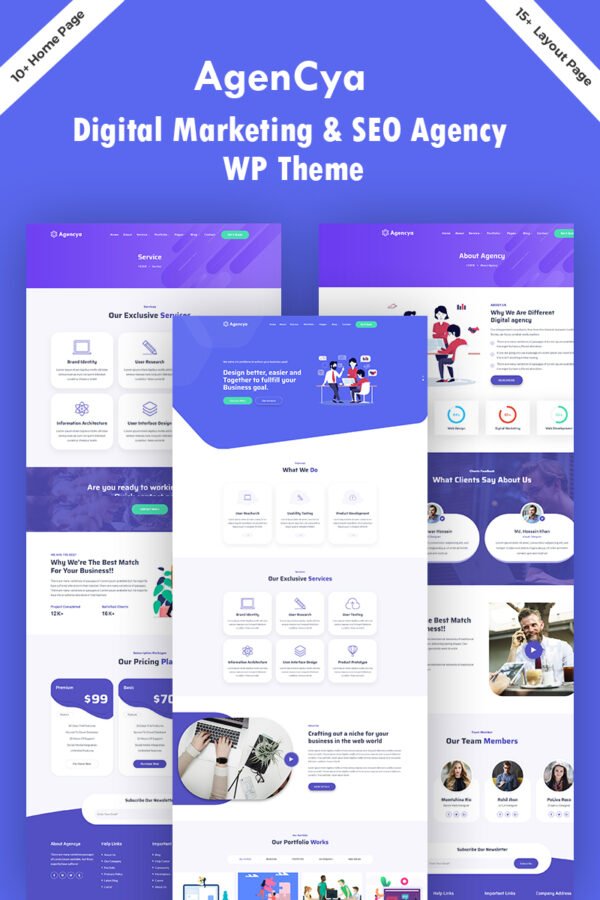 Agencya – Digital Marketing & SEO Agency WordPress Theme