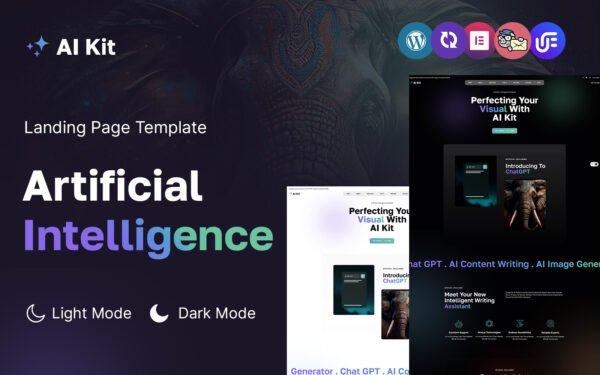 AI Kit – Artificial Intelligence WordPress Landing Page WordPress Theme