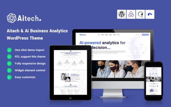 Aitach – Ai Business Analytics WordPress Theme
