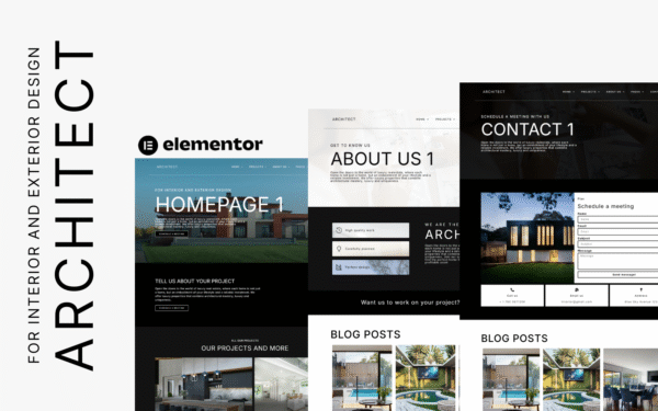 Architect – Interior And Exterior Design Elementor Template Kit Elementor Kit