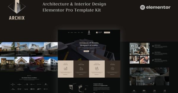 Archix – Architecture & Interior Design Elementor Pro Template Kit