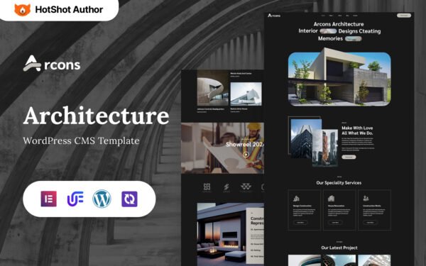 Arcons – Architecture And Construction Company WordPress Elementor Theme WordPress Theme