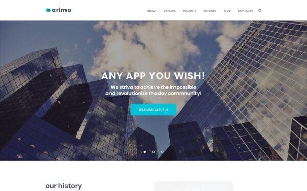 Arimo – Software and App Development WordPress Theme