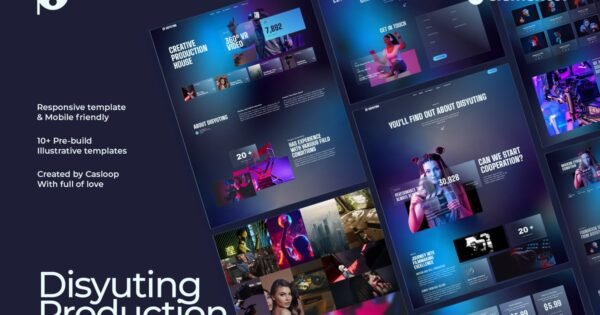 Disyuting – Production House Elementor Template Kit