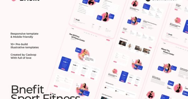 Bnefit – Gym & Fitness Center Elementor Template Kit