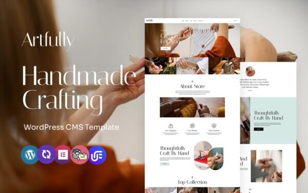 Artfully – Handmade And Crafting Multipurpose WordPress Elementor Theme WordPress Theme
