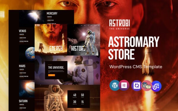 Astrobi – Astronomy WordPress Elementor Theme WordPress Theme