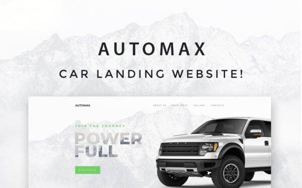Automax – Car Landing Responsive WordPress Elementor Theme WordPress Theme