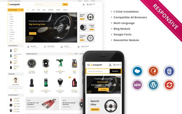 Autopath – The Ultimate Autopart Woocommerce Responsive Store WooCommerce Theme