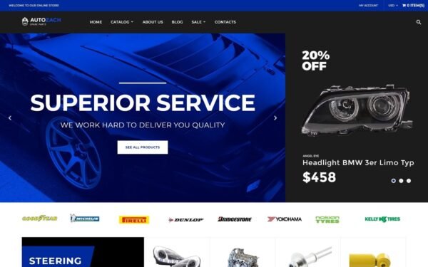 AutoZach – Auto Parts Shopify Theme