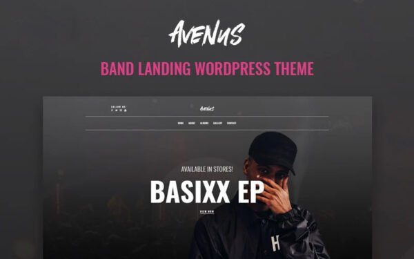 Avenus – Music One Page Modern WordPress Elementor Theme WordPress Theme